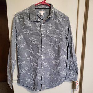 NWT! Cat & Jack Button Up size 12/14 large